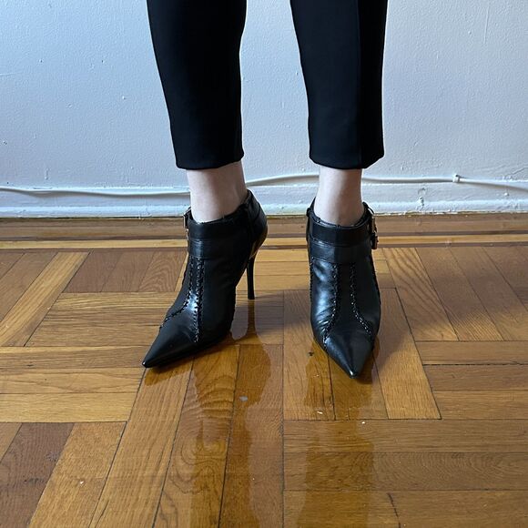 Carlos Santana Borderline Black Lethaer Bootie size 11US - Picture 2 of 8